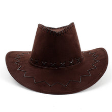 12 Colors Retro Western Cowboy Bucket Brim Hat Cap Men Women Unisex Sunscreen Knight Hats With Rope PY1 UBY