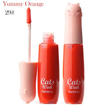 12 Colors Women's Charm Make Up Lip Gloss Cartoon Cat Lid Liquid Lip Tint Cosmetics UBY