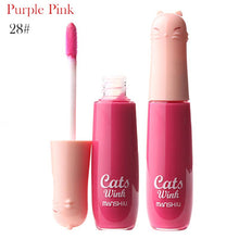 12 Colors Women's Charm Make Up Lip Gloss Cartoon Cat Lid Liquid Lip Tint Cosmetics UBY