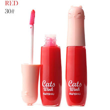 12 Colors Women's Charm Make Up Lip Gloss Cartoon Cat Lid Liquid Lip Tint Cosmetics UBY