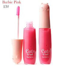 12 Colors Women's Charm Make Up Lip Gloss Cartoon Cat Lid Liquid Lip Tint Cosmetics UBY