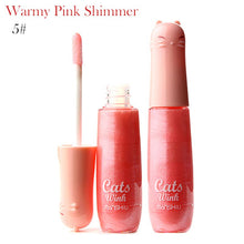 12 Colors Women's Charm Make Up Lip Gloss Cartoon Cat Lid Liquid Lip Tint Cosmetics UBY