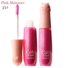 12 Colors Women's Charm Make Up Lip Gloss Cartoon Cat Lid Liquid Lip Tint Cosmetics UBY