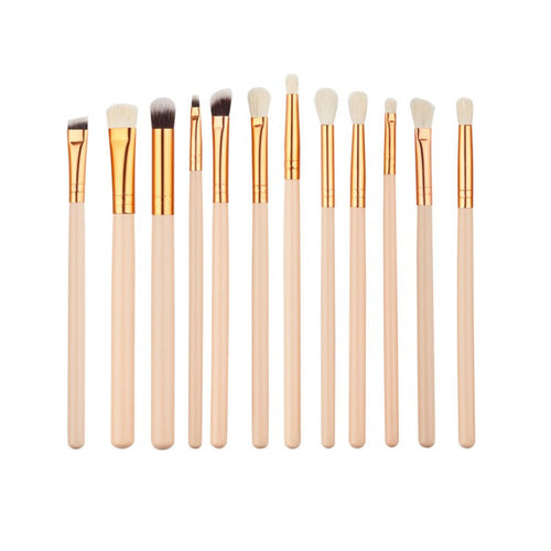 12 Pieces/set Pro Beauty Makeup Brushes Set Foundation Powder Eyeshadow Eyeliner Lip Blush Make Up Tools Pincel Maquiagem UBY