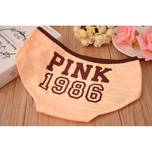 12 Style Sexy Underwear Women Panties Cotton Stripe Mid Rise Panties Cute Letter Pink Print Girl Casual Underwear PY3 UBY