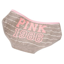12 Style Sexy Underwear Women Panties Cotton Stripe Mid Rise Panties Cute Letter Pink Print Girl Casual Underwear PY3 UBY