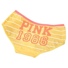 12 Style Sexy Underwear Women Panties Cotton Stripe Mid Rise Panties Cute Letter Pink Print Girl Casual Underwear PY3 UBY