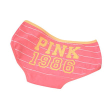 12 Style Sexy Underwear Women Panties Cotton Stripe Mid Rise Panties Cute Letter Pink Print Girl Casual Underwear PY3 UBY