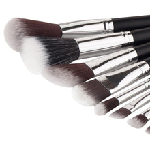 12pcss Black Wood Blending Makeup Brush Set Professional Cosmetic Brush Kit Make Up Brushes Tools Beauty pincel Maquiagem  UBY