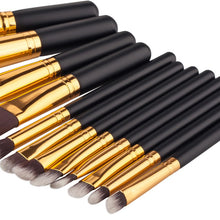 12pcss Black Wood Blending Makeup Brush Set Professional Cosmetic Brush Kit Make Up Brushes Tools Beauty pincel Maquiagem  UBY