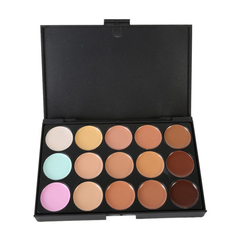 15 Colors Professional Maquiagem Salon Concealer Palette Makeup Party Contour Palette Face Cream Women Makeup Palette PE3 UBY