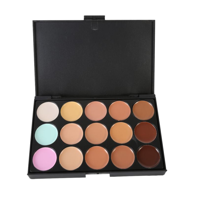 15 Colors Professional Maquiagem Salon Concealer Palette Makeup Party Contour Palette Face Cream Women Makeup Palette PE3 UBY