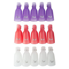 10pcss Remover Gel Polish Nail Art Soakers Remover Soak Off Cap Clip Tools UV Nail Degreaser Polish Wrap Tool Nails UBY