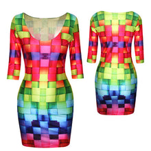 18 Colors Women Sexy Slim Dress Fit 3D Animal Print Space Galaxy Bodycon Mini Dresses  UBY