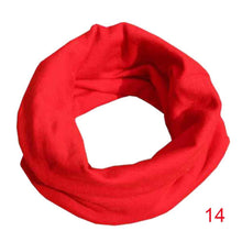 18 Colors Warm Baby Scarf Kids Child Cotton Scarf Boys Girls Pure color O ring scarf children neck Scarves UBY