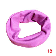 18 Colors Warm Baby Scarf Kids Child Cotton Scarf Boys Girls Pure color O ring scarf children neck Scarves UBY
