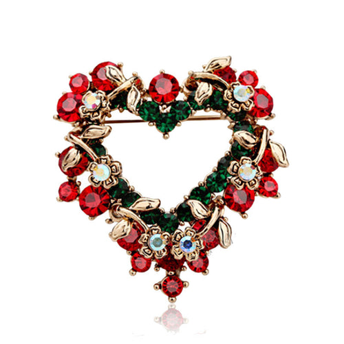 18 Styles Crystal Rhinestone Enamel Brooch Pin Wedding Party Christmas Gifts Brooches for Women Jewelry UBY