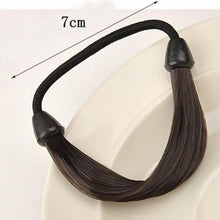 1pc 2pcs Lady Women Braid Straight Wig Elastic Headband Hair Band Rope Scrunchie Hairband PonytailUBY