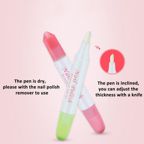 1pc Nail Art Corrector Pen Remove Mistakes3 Tips Newest Nail Polish Corrector Pen Cleaner Erase Manicure UBY