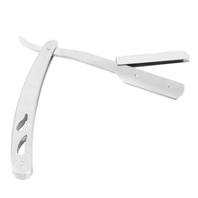 1set Men Straight Barber Edge Steel Razors Folding Shaving Knife Hair Removal Tools With 10pcs Blades UBY