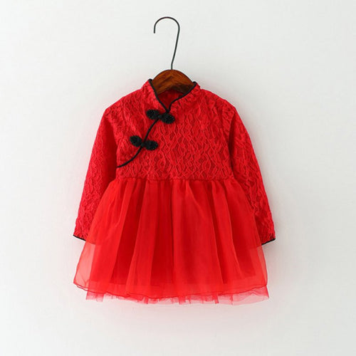 2-5Y New Baby Girls Kids Dress Flower Lace Princess Party Costume Girl Floral Dress Vestido Clothes UBY