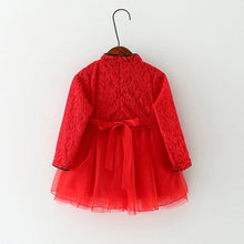 2-5Y New Baby Girls Kids Dress Flower Lace Princess Party Costume Girl Floral Dress Vestido Clothes UBY