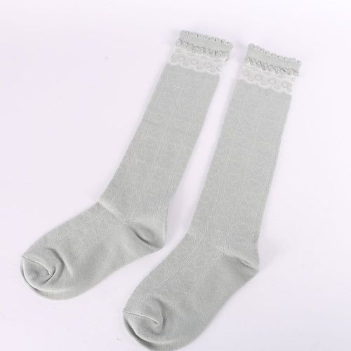 2-6Y Children Kids Girls Lace Stockings Leg Warmer Cotton High Knee Princess School Boot Accessories UBY