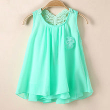 2-7 Years Baby Summer Sundress Kids Girl Chiffon Floral Vest Tutu Dress Sleeveless Dresses UBY
