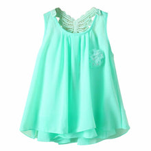 2-7 Years Baby Summer Sundress Kids Girl Chiffon Floral Vest Tutu Dress Sleeveless Dresses UBY