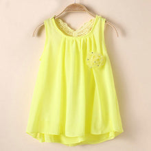 2-7 Years Baby Summer Sundress Kids Girl Chiffon Floral Vest Tutu Dress Sleeveless Dresses UBY