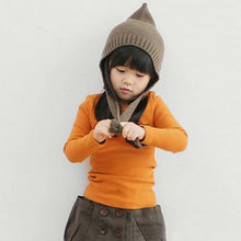 2-7Y Baby Kids Boys Girls Unisex Long Sleeve Clothes Crewneck Children T-shirts Pocket Decor Shirt Clothing PY1 UBY