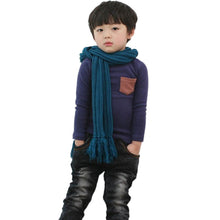 2-7Y Baby Kids Boys Girls Unisex Long Sleeve Clothes Crewneck Children T-shirts Pocket Decor Shirt Clothing PY1 UBY