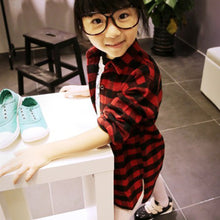 2-7Y Children Kids Boys Girls Shirts Long Sleeve Shirts Plaids Checks Tops Costume Shirt UBY