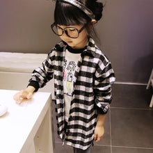 2-7Y Children Kids Boys Girls Shirts Long Sleeve Shirts Plaids Checks Tops Costume Shirt UBY