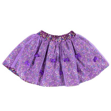 2-7Y Cute Baby Kids Girl Bow Floral Pompon Mesh Bownot Layered Skirt Floral Princess Tulle Tutu Skirt For Dance Party HT UBY