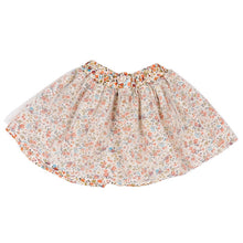2-7Y Cute Baby Kids Girl Bow Floral Pompon Mesh Bownot Layered Skirt Floral Princess Tulle Tutu Skirt For Dance Party HT UBY