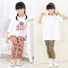 2-7Y Cute Kid Baby Girls Legging Floral Leopard Skinny Stretch Long Leggings HT UBY