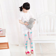 2-7Y Cute Kid Baby Girls Legging Floral Leopard Skinny Stretch Long Leggings HT UBY