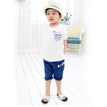 2-7Y Kid Boy Summer Short Sleeve T-shirt Baby Cartoon Dolphin Tee Shirt Tops B87 UBY