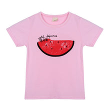 2-7Y Kids Boys Girls Summer Short Sleeve Watermelon Pattern T-shirt Tee Tops UBY