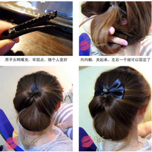 2* Plastic Topsy Tail Hair Styling Braider Ponytail Styling Bun Maker Clip Tool Black CurlerUBY