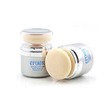 2 in1 Bare Facial Compact Skin Make up Loose Mineral Powder Sponge Puff 18g 3 Colors UBY