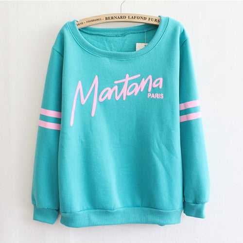 Casual Autumn Winter Women Long Sleeve Sweatshirt Fleece Hoodies Workout Loose Pullover Blouse Tops Moleton Feminino UBY