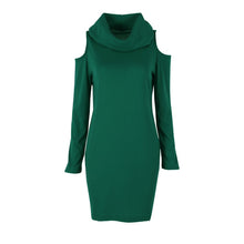 Bow Long Sleeve Straplesidi Women Sexy Club Sheath Bodycon Wool Dress Red Green Elastic Elegant Party Dresses UBY