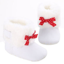 Baby Knitted Faux Fleece Crib Snow Boots Shoes Kids Bowknot Woolen Moccasins Booties Shoes UBY