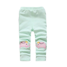 AutumnWinter Toddler Baby Girls Kid Skinny Pants Cute Elephant Rabbit Bowknot Print Stretchy Warm Children Leggings UBY