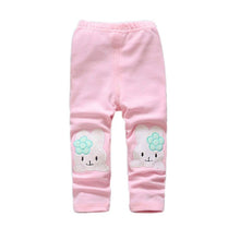 AutumnWinter Toddler Baby Girls Kid Skinny Pants Cute Elephant Rabbit Bowknot Print Stretchy Warm Children Leggings UBY
