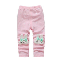 AutumnWinter Toddler Baby Girls Kid Skinny Pants Cute Elephant Rabbit Bowknot Print Stretchy Warm Children Leggings UBY