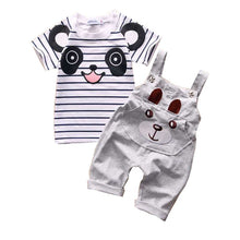 Baby Boy Clothing Set Summer Cotton Overalls For Baby Boys TshirtSling Letter Pants Infant Clothes Romper Kid Clothes UBY