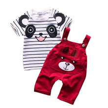 Baby Boy Clothing Set Summer Cotton Overalls For Baby Boys TshirtSling Letter Pants Infant Clothes Romper Kid Clothes UBY